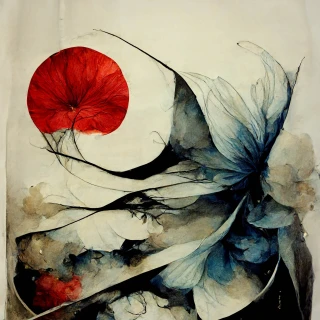日本人, 狂った, 抽象画